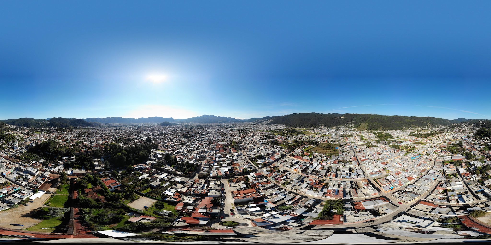 Ariel 360 photo of a city